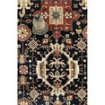 thumbnail image 5 of Pasargad Home Karabakh 93" x 123" Hand-Knotted Wool Area Rug in Rust Red/Navy, 5 of 6