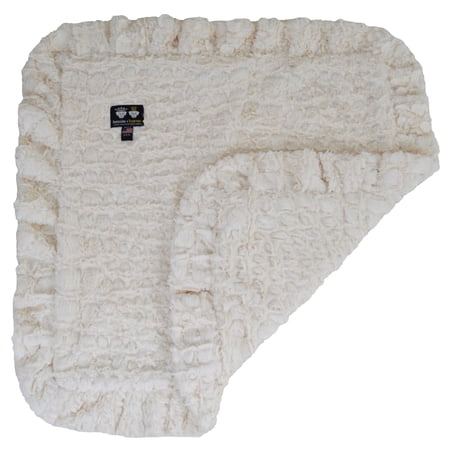 Bessie and Barnie Serenity Ivory Luxury Ultra Plush Faux Fur Pet/ Dog Reversible Blanket (Multiple Sizes)