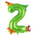 thumbnail image 2 of Event Decorations,Dinosaur Green Number 2 Balloon 40 Inch Big Large Foil Helium Green Number Balloon With 4 Pcs Dinosuar Dinosuar Set For 2 Year Old Birthday Decorations, 2 of 7