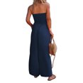 thumbnail image 2 of Women Summer Sleeveless Jumpsuit Casual Strapless Wide Leg Jumpsuit, 2 of 4