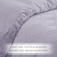 thumbnail image 4 of Maple&Stone Queen Duvet Cover Set Pieces Textu Tufted Boho Bedding Sets Zipper Closure Design with Ties Duvet Cover + Pillow Shams Comforter NOT Included ( Queen Siz, 4 of 7