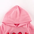 thumbnail image 3 of Toddler Girls Cat Hoodie Pullover Sweatshirt Casual Pink Crewneck Long Sleeve Clothes Toddler Hooded Tops (8210-2T), 3 of 6