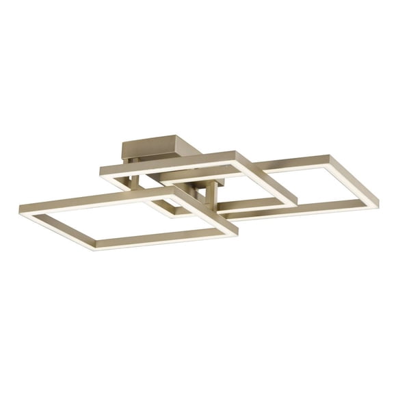 E21513-CHP ET2 Lighting Traverse-80W 1 LED Flush Mount-23.5 Inches wide by 6.75 inches high-Champagne Finish