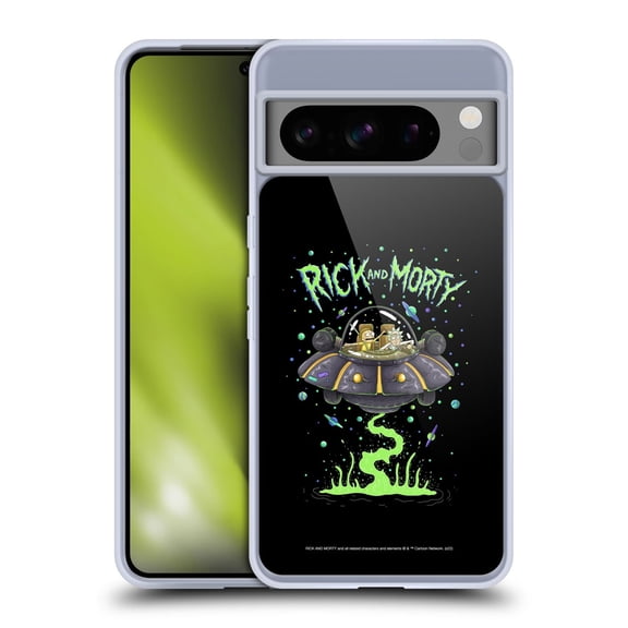 Head Case Designs Officially Licensed Rick And Morty Season 1 & 2 Graphics The Space Cruiser Soft Gel Case Compatible with Google Pixel 8 Pro