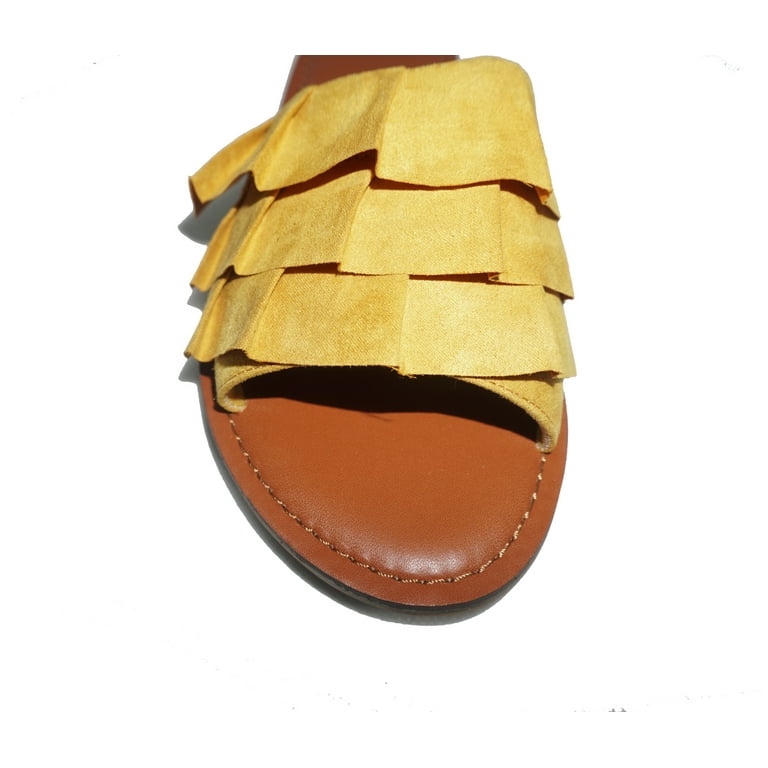 Time and tru ruffle sandals sale