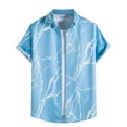 thumbnail image 2 of POTETI Mens Shirts Hawaiian Beach Casual Short Sleeve Tropical Button up Shirts Tops, 2 of 8