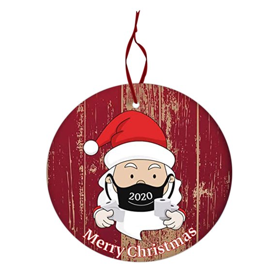 JeashCHAT Christmas Decorations Indoor Christmas Ornaments 1pcsChristmas Ornaments Santa Claus Masked Souvenir Tree Hanging Ornaments