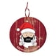 thumbnail image 2 of Adornos colgantes LWZWM 2024 (1 unidad), oferta especial. Adornos navideños 2020 con máscara de Papá Noel, recuerdo para árbol (#1 multicolor, madera)., 2 of 4