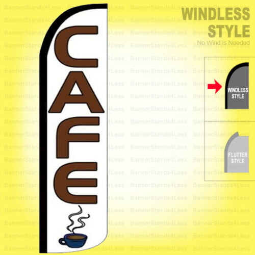 COFFEE Windless Swooper Flag Feather Banner Sign 3x11.5' q 