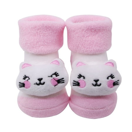 

Socks For Kids Baby Socks Cotton Boys Girls Anti-Slip Socks Cartoon Bell Socks