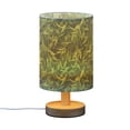 thumbnail image 2 of Bedside Desk Lamp LED Bulb Night Light USB Power Fabric Lampshade Table Lamps Grass, 2 of 7