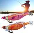 thumbnail image 2 of Squid Jigs Fine Texture Luminous Effect Sharp Hook Simulation Design High Flexibility Strong Catching Ability Bright Color Luminous Bait Squid Hook for Fishing, 2 of 7