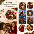 thumbnail image 2 of Cardinals Diamond Art Craft Kit with Crystal Pearl Beads 3d Pearl Art Diy Craft Wall Decor Diamond Art Kits Christmas Holiday Present for Adults & Kids, 2 of 7