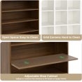 thumbnail image 6 of StorageWorks 40 Pair Adjustable Shoe Rack, Large Capacity Shoe Shelf, Brown, 6 of 7