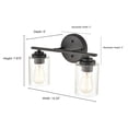 thumbnail image 2 of 2 - Light Satin Nickel / Silver Wall Sconce, 2 of 7