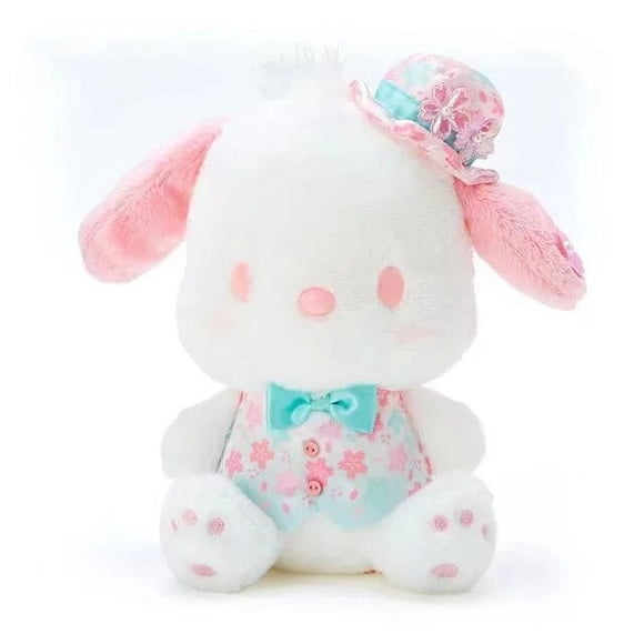 Sanrio Sakura Pink Plush Kitty Kuromi My Melody Cinnamoroll Cute Soft Stuffed Appease Children Plush Toy Birthday Gift For Kids