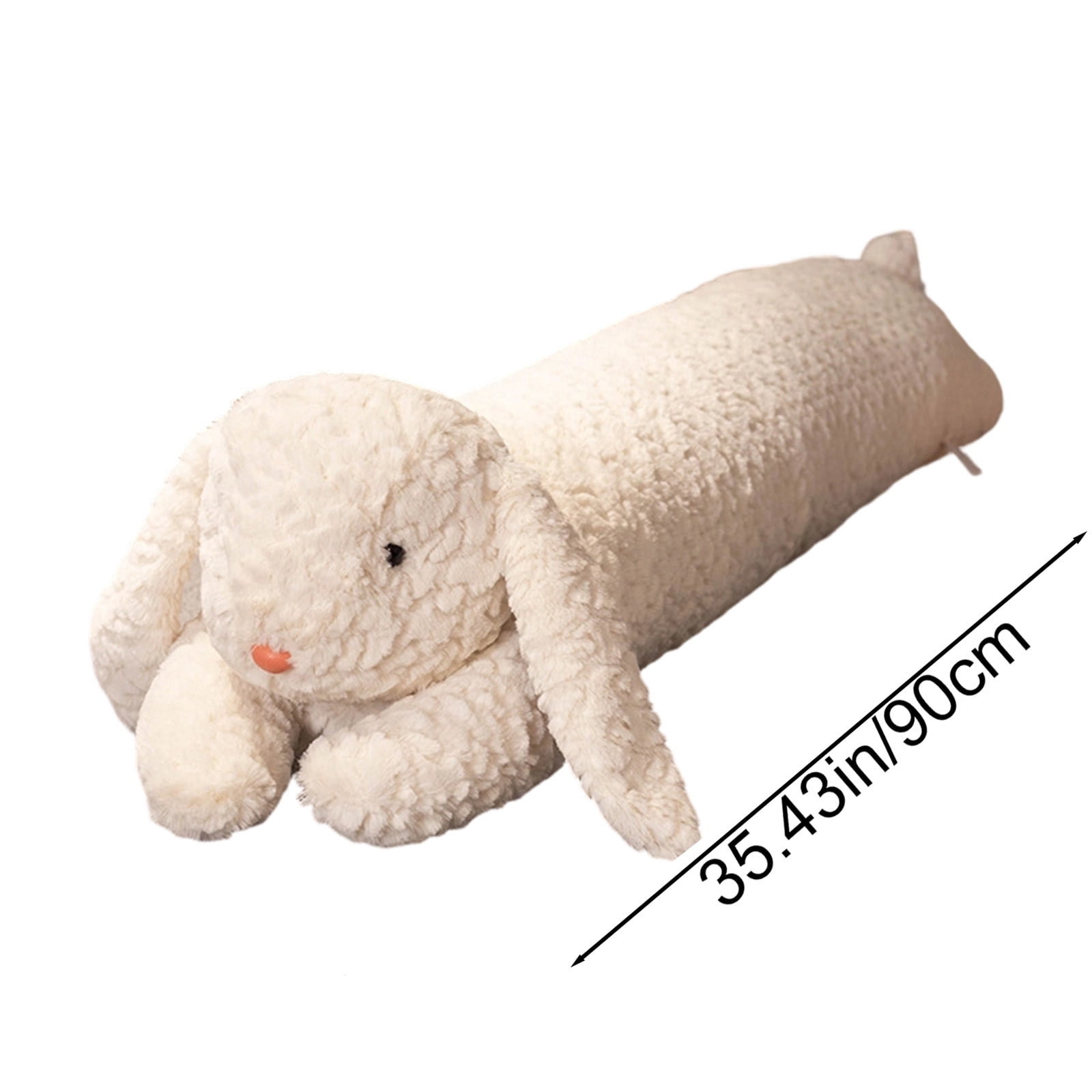 Easter Bunny Body Pillow - Extra Long Comfortable Cushion for Side Sleepers, Soft Velvet Support for Back and Waist, Festive Home Decor Accent