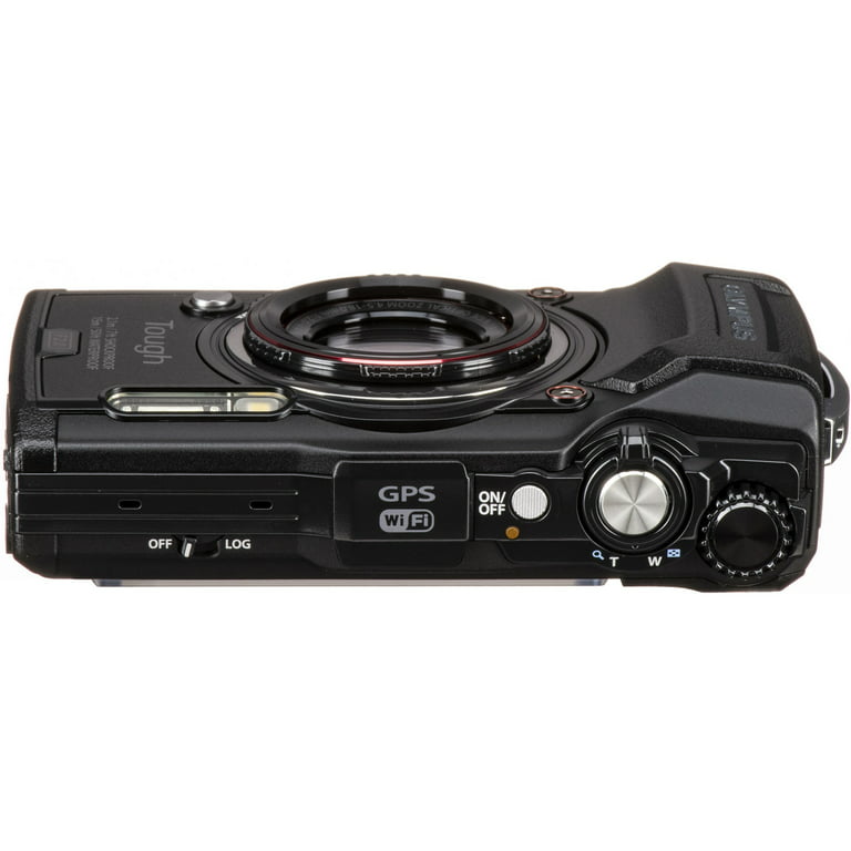 Olympus Tough TG-6 Waterproof Camera (Black) - Adventure Bundle - With 2 Extra Batteries + Float Strap + Sandisk 64GB Ultra Memory Card + Padded Case + Flex + Software Suite + More - Walmart.com
