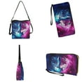 thumbnail image 4 of ZUXONGSY Wolf Galaxy Print Leather Crossbody Handbag with Wrist Wallet for Women Large Top-Handle Handbags with Purse Waterproof Shoulder Bag with Leather Wallet for Business, 4 of 4