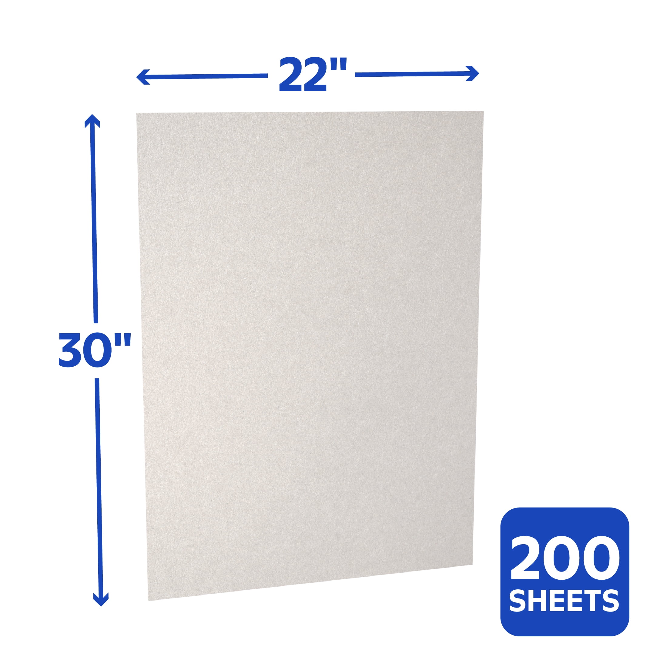 Walmart Unprinted Newsprint Packing Paper 22" x 30" 200 Sheets