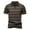 Brown, variant on Mens Polo Shirts Striped Performance Stretch Athletic Cotton Top Casual Vacation Short Sleeve Button Collared Shirts for Men