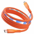 thumbnail image 1 of Statik MagStack Pro Charge/Sync Magnetic Cable USB-C to USB-C 6.6ft Orange, 1 of 5