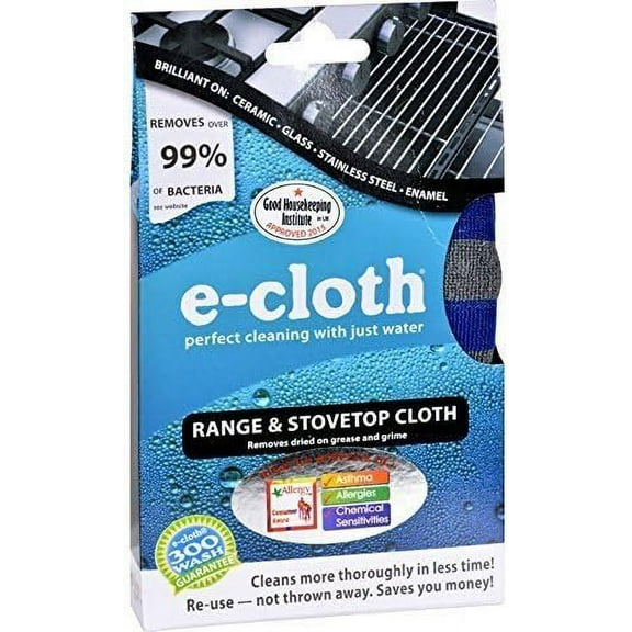E-Cloth Range & Stovetop Cleaning Cloth - All Purpose, Striped, Kitchen, Stove Top Cloth