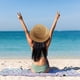thumbnail image 5 of Sombrero de paja plegable de verano para mujer, con circunferencia de 56 a 58 cm, protector solar, sombrero para el sol, sombrero de copa plana, sombrero para el sol para playa al aire libre, 5 of 5
