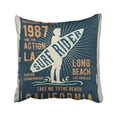 thumbnail image 1 of ABPHQTO Vintage Surf Graphics Label California College Retro tabla de surf Tee Sunset funda de almohada Throw Pillow Cover 45x45 cm, 1 of 1