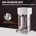 thumbnail image 5 of VEVOR Electric Sausage Stuffer 10L Variable Speed Sausage Maker Stainless Steel, 5 of 10