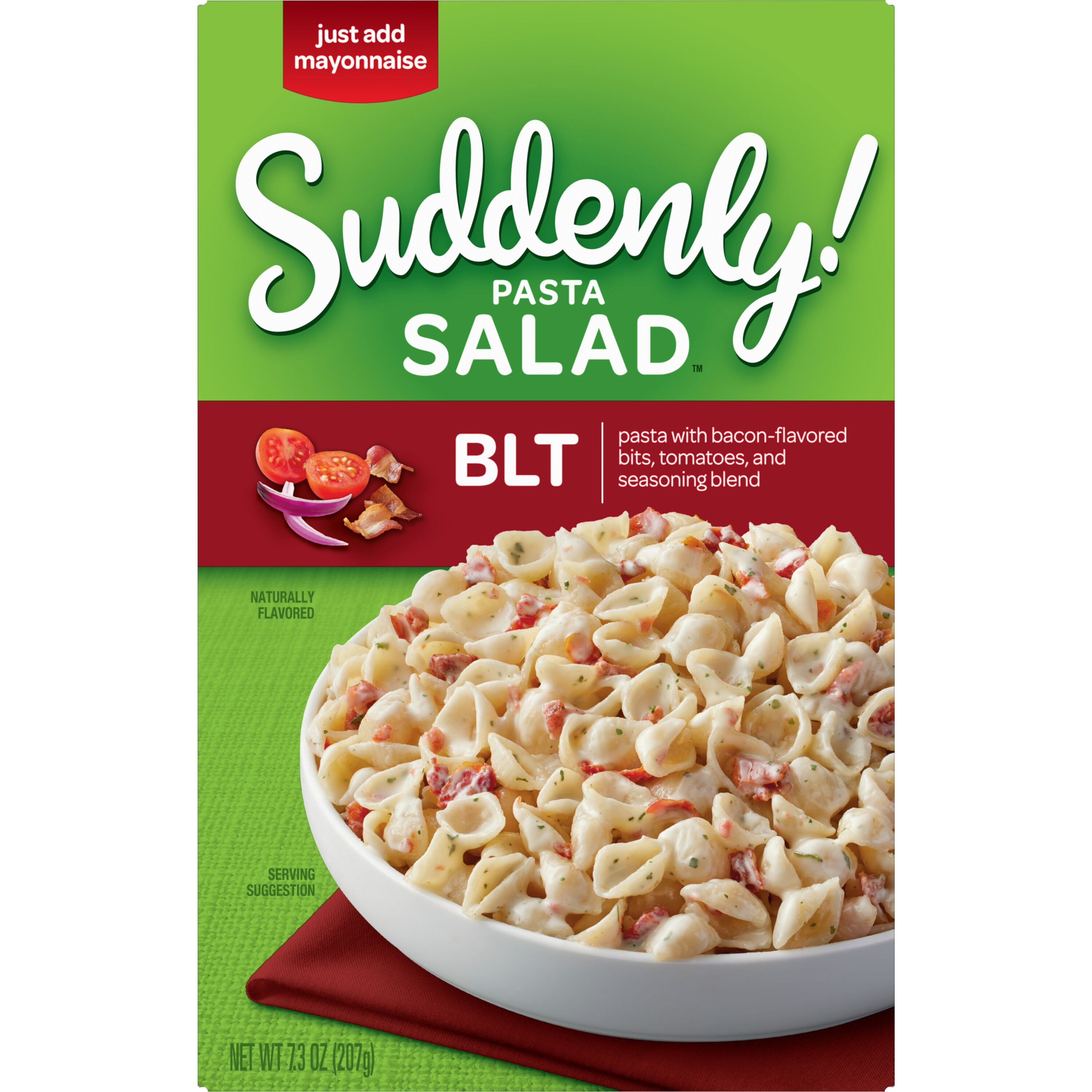 (6 pack) Suddenly Salad BLT Pasta Salad Mix, 7.3 oz Box