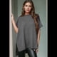 thumbnail image 5 of Suéter Holgado de Corta con Hombros Caídos para Mujer, Gris, Talla M, 5 of 9