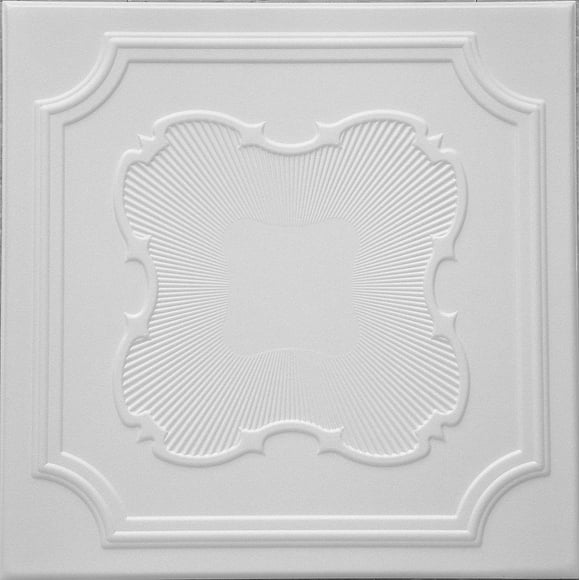 #RM74 pack of 24 Styrofoam Ceiling Tiles to cover popcorn ceiling (covers 64.5 sq.ft.)