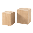 thumbnail image 6 of COZAYH Tree Stump End Table Set of 2, Multiple Styling Layout with Wood Tree Ring Pattern, Natural Wood Color, 6 of 6