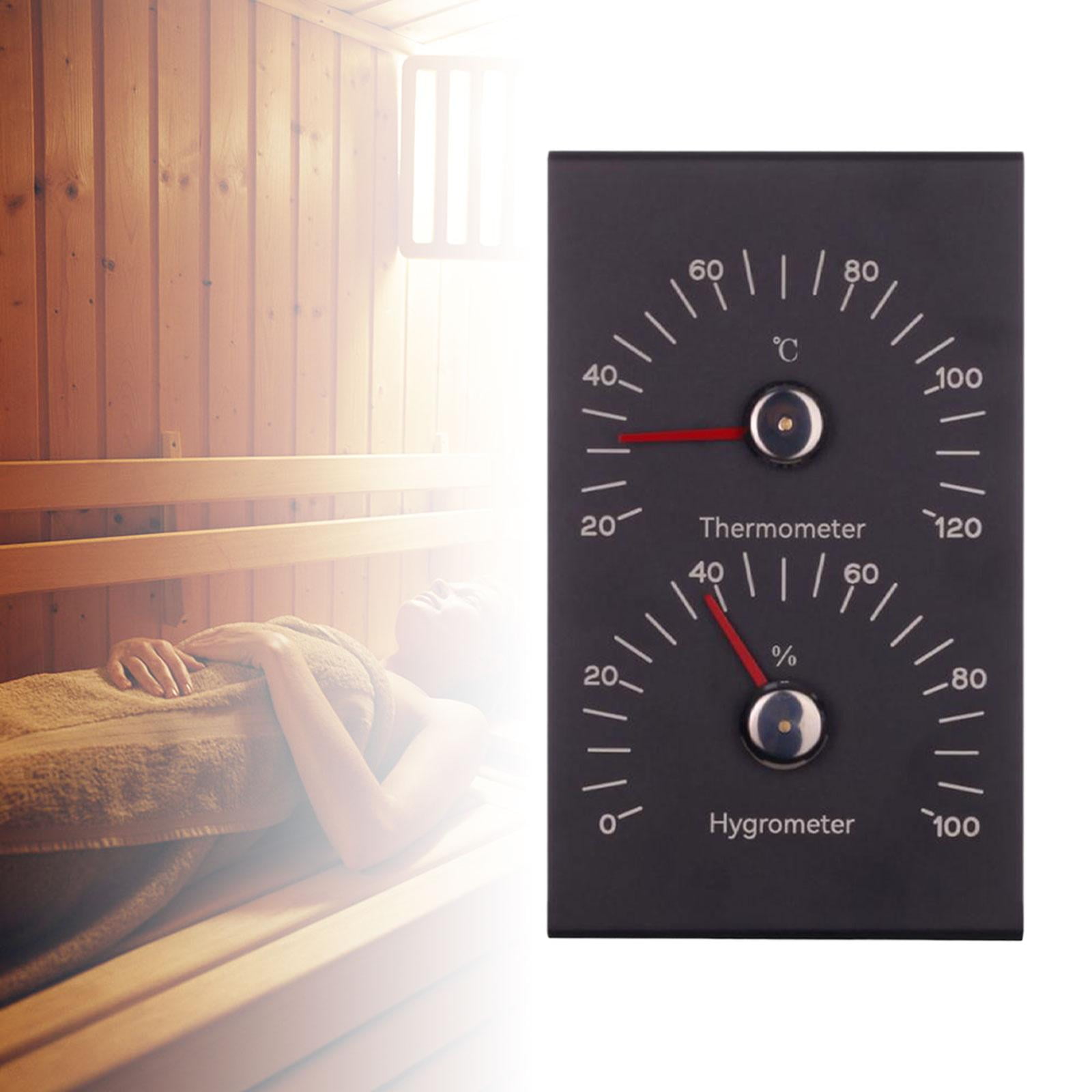YWMJZEU Sauna Hygrometer 2 in 1 Simple to Use Monitor Gauge Multifunction Humidity Gauge