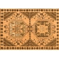 thumbnail image 1 of Ahgly Company Indoor Rectangle Abstract Orange Modern Area Rugs, 8' x 10', 1 of 4