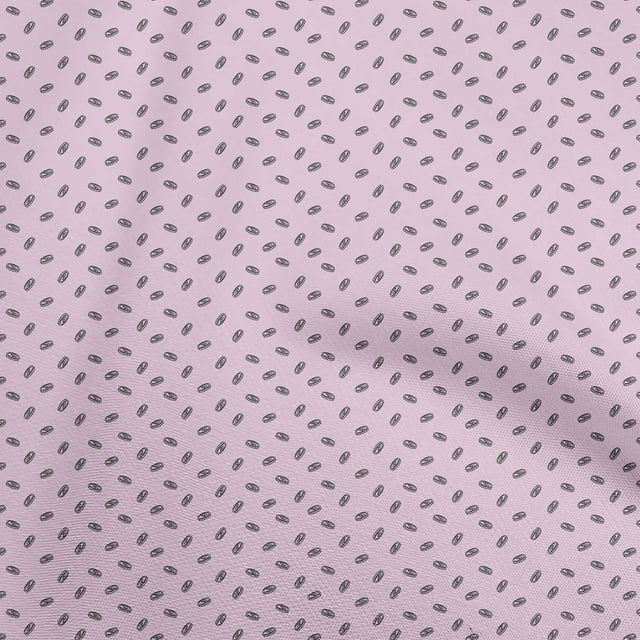 oneOone Georgette Viscose Rose Clair Tissu Minimal Rétro Matériel de Couture Tissu Imprimé par la Cour 42 Pouces de Large