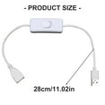 thumbnail image 3 of USB Power Switching Cable Supply Power USB Switching Cable Male to Female Cable for LED Light Router USB Fan LED Strips, 3 of 8