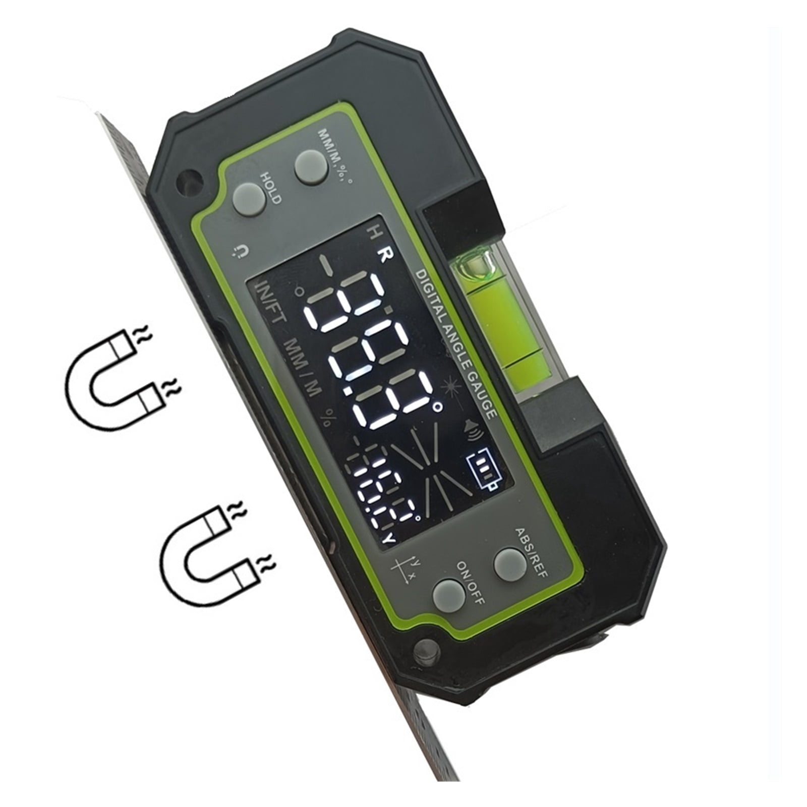 Bluetooth Digital Level Inclinometer LCD Dual-Axis Electronic Protractor Angle Triangle Ruler Meter ,Water-Proof & Dust Resistant