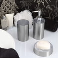 thumbnail image 4 of Evideco French Home Goods Noumea Silver Tumbler Only Rustic Shabby Chic ABS Plastic Bathroom Tumblers, 4 of 6