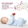 thumbnail image 2 of Fruit Shakers Plastic Maraca Rattles, Playthings Decorative Model Shaker Musical Hand Percussion Instrument Fruit Shaker Props for Kids Party Favors[Strawberry], 2 of 9