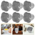 TUIBELYN 6Pcs Aluminum Cake Mold Nonstick Pudding Pan Mini Pie Tins