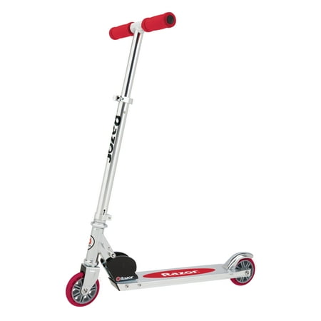 Razor A Kick Scooter for Kids - Red, Lightweight, Foldable, Aluminum Frame, and Adjustable Handlebars