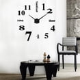 thumbnail image 3 of Home Decorative Tool Room Wall Sticker Clock Home Room DIY Decoration Tool Acrylic Decorative Mirror Watch 3D Mirror Wall Sticker Clock, 3 of 6
