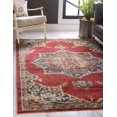 thumbnail image 1 of Unique Loom Utopia Collection Traditionnel Médaillon Vintage Tons Chauds Tapis, 3' 3" x 5' 3", Bordeaux/beige, 1 of 1