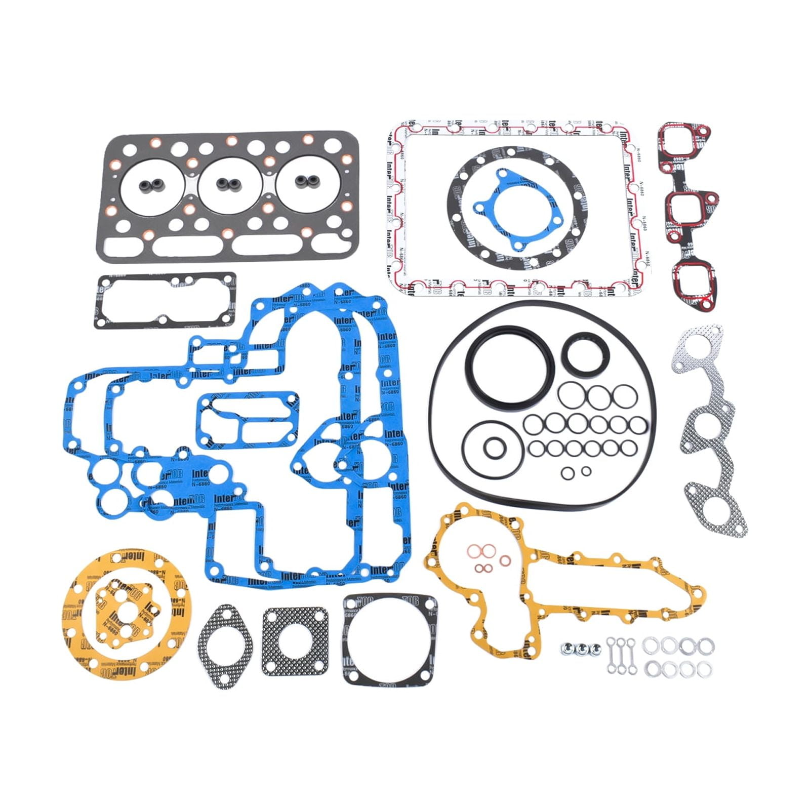 GELUOXI Complete Cylinder Head Gasket Set for Kubota L225 L245 D1102 D1101 L2201 L2000 Engine 1532103040 1532103115 1532103042