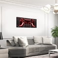 thumbnail image 3 of Manfei Red Neon Gamepad Canvas Wall Art Bedroom, Gradient Honeycomb Framed Wall Art Set of 3, Gamer Gaming Wall Decor for Living Room, Luxury Living Room Decoration, 3 of 6