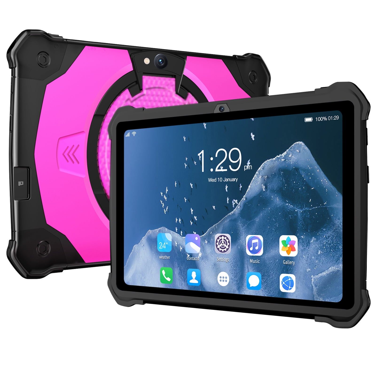Android Tablets on Sale, maho HD 7 Inch Android Tablet IPS High Definition Screen WiFi Bluetooth Voice Call Game Video Learning Tablet Function,Purple