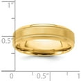 thumbnail image 3 of 14K Yellow Gold Heavy Comfort Fit Brush Satin Fancy Band (Size 11.5) Made In United States yb101h-11.5, 3 of 5
