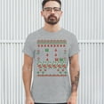 thumbnail image 3 of Tee Hunt FA La La La La La La La Nope T-Shirt Ugly Sweater Merry Christmas Men's Tee, Gray, X-Large, 3 of 5